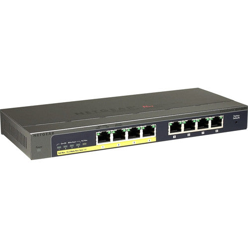 Commutateur Netgear ProSafe Plus Commutateur Gigabit Ethernet 8 ports avec PoE 4 ports GS108PE-300NAS