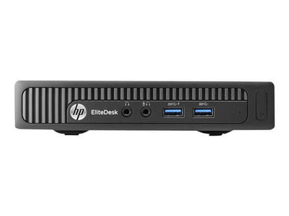 Mini ordinateur de bureau HP EliteDesk 800 Core i7-4785T 2,2 GHz - 8 Go de mémoire SDRAM DDR3 - Disque dur 500 Go - Windows 10 Professionnel 64 bits (anglais) - Neuf / Boîte ouverte 