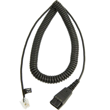 Adaptateur de câble audio spiralé pour téléphone Jabra 8800-01-19 8800-01-19