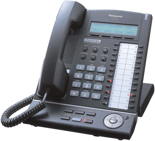 Téléphone Panasonic KX-T7630 - Noir (Remis à neuf)