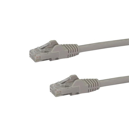 Câble Ethernet CAT6 StarTech.com de 30 cm (1 pi) - Gigabit sans accroc - 100 W PoE UTP 650 MHz - Cordon de raccordement catégorie 6 - Câblage certifié UL/TIA N6PATCH1GR