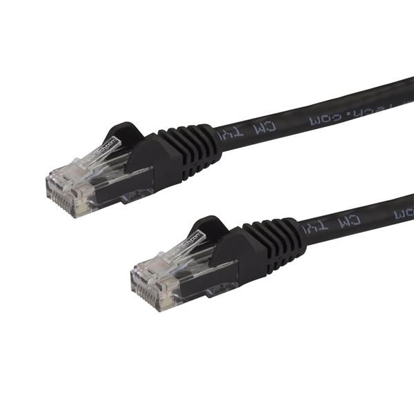 Câble Ethernet CAT6 StarTech.com de 3 m - Gigabit sans accroc - 100 W PoE UTP 650 MHz - Cordon de raccordement catégorie 6 - Câblage certifié UL/TIA N6PATCH10BK