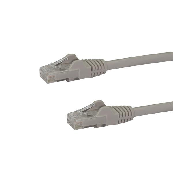 Câble Ethernet CAT6 StarTech.com de 7,6 m - Gigabit sans accroc - 100 W PoE UTP 650 MHz - Cordon de raccordement de catégorie 6 - Câblage certifié UL/TIA N6PATCH25GR