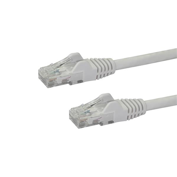 Câble Ethernet CAT6 StarTech.com de 7,6 m - Gigabit sans accroc - 100 W PoE UTP 650 MHz - Cordon de raccordement de catégorie 6 - Câblage certifié UL/TIA N6PATCH25WH
