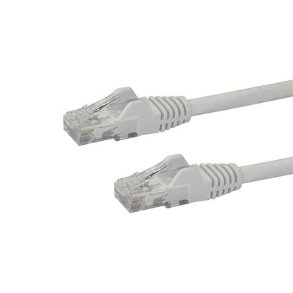 Câble Ethernet CAT6 StarTech.com de 7,6 m - Gigabit sans accroc - 100 W PoE UTP 650 MHz - Cordon de raccordement de catégorie 6 - Câblage certifié UL/TIA N6PATCH25WH