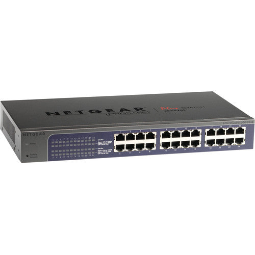 Commutateur NETGEAR ProSafe Plus 24 ports Gigabit Ethernet JGS524E JGS524E-200NAS