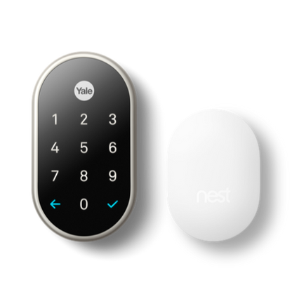 Serrure de porte Nest x Yale - Nickel satiné