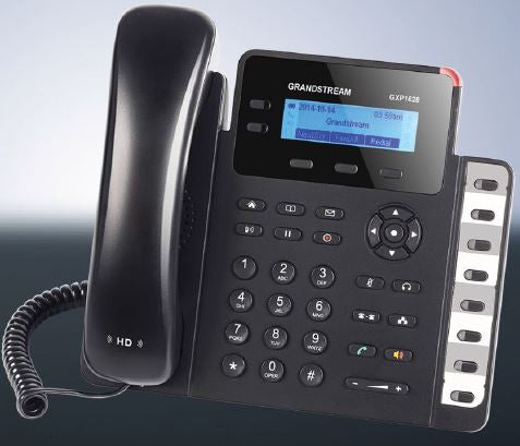 Téléphone IP Grandstream GXP1628 - Filaire - Montage mural - Noir GXP1628