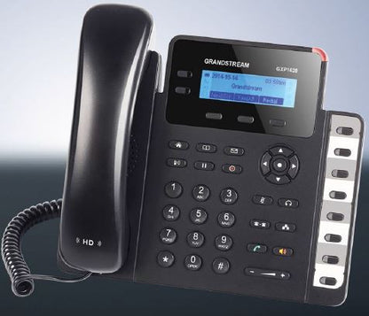 Téléphone IP Grandstream GXP1628 - Filaire - Montage mural - Noir GXP1628