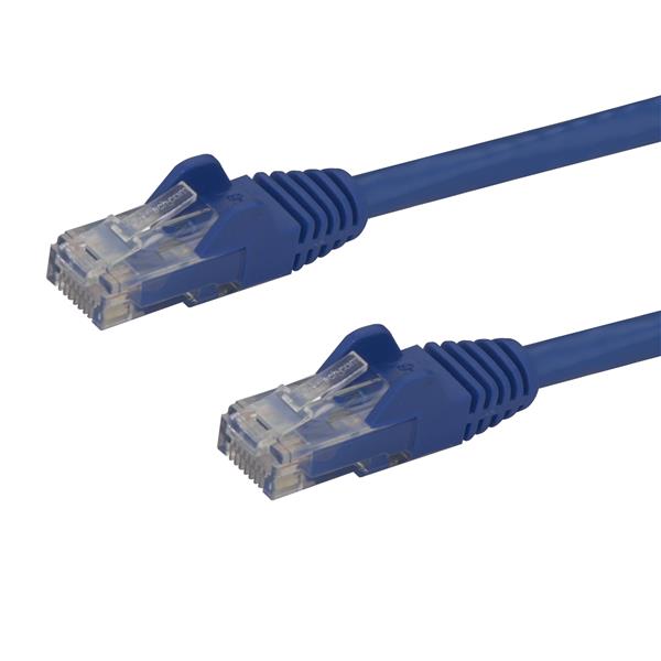 Câble Ethernet CAT6 StarTech.com de 1,2 m - Gigabit sans accroc - 100 W PoE UTP 650 MHz - Cordon de raccordement catégorie 6 - Câblage certifié UL/TIA N6PATCH4BL