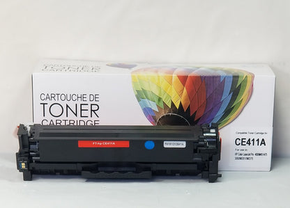 Compatible HP CE411A Toner Cartridge - Cyan - Balloon Brand