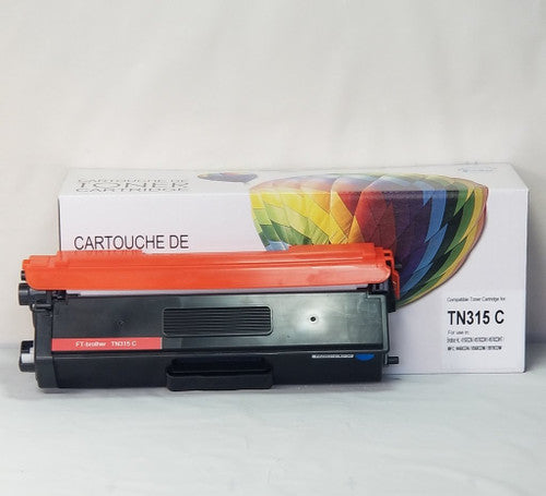 Cartouche de toner compatible Brother TN315 - Cyan - Marque Balloon