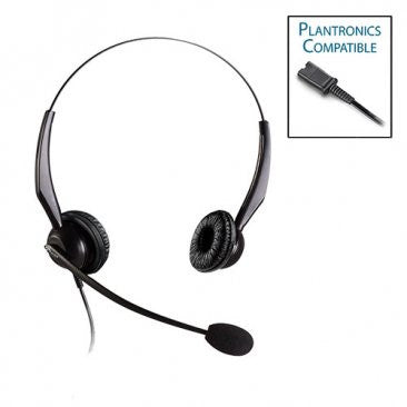 Casque d'écoute double oreille Armor TelPro 2200-P NC compatible Plantronics
