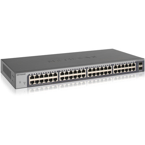 Commutateur Gigabit Smart Managed Plus Netgear 48 ports avec 2 ports SFP (GS750E) GS750E-100NAS