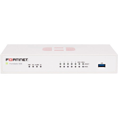 Fortinet FortiGate 50E Network Security/Firewall Appliance FG-50E-BDL-950-36