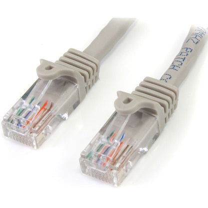 StarTech.com Câble patch UTP Cat5e anti-accroc gris de 30 cm 45PATCH1GR