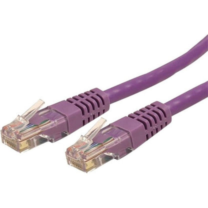 Câble Ethernet CAT6 StarTech.com de 6 m - Gigabit moulé violet - 100 W PoE UTP 650 MHz - Cordon de raccordement de catégorie 6 Câblage certifié UL/TIA C6PATCH20PL