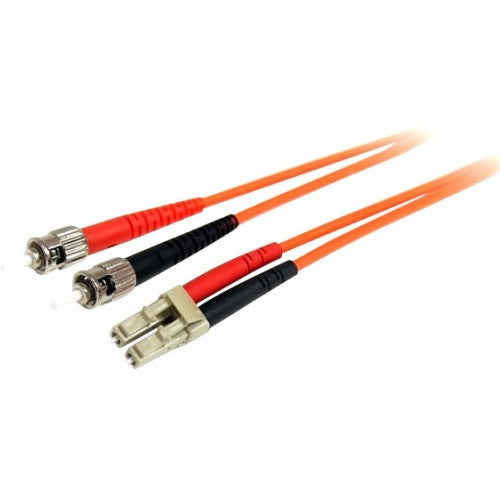 Câble à fibre optique StarTech.com 10 m - Duplex multimode 62,5/125 - LSZH - LC/ST - OM1 - Câble de raccordement à fibre optique LC vers ST FIBLCST10