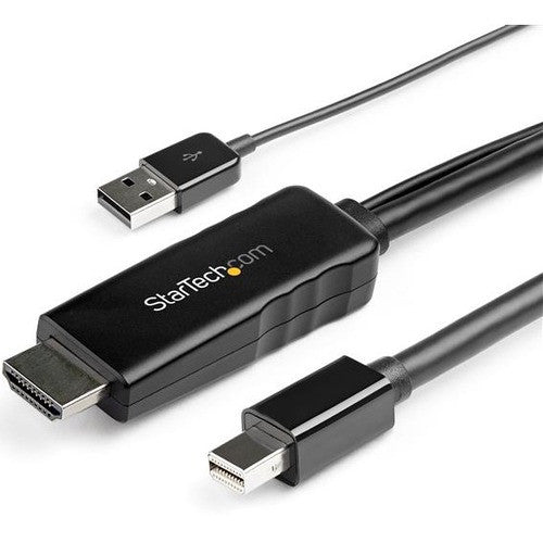 Câble HDMI vers DisplayPort StarTech.com de 3 m (10 pi) - 4K 30 Hz - Alimentation USB - Câble HDMI vers DisplayPort actif (HD2DPMM10) HD2DPMM10