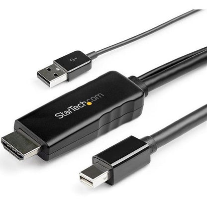 Câble HDMI vers DisplayPort StarTech.com de 3 m (10 pi) - 4K 30 Hz - Alimentation USB - Câble HDMI vers DisplayPort actif (HD2DPMM10) HD2DPMM10