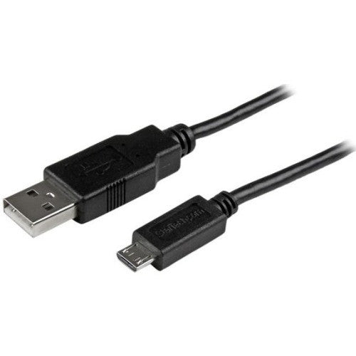 Câble de charge et de synchronisation USB vers micro USB fin StarTech.com de 30 cm pour smartphones et tablettes - A vers Micro BM/M USBAUB1BK