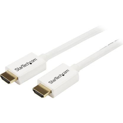 Câble HDMI haute vitesse mural CL3 blanc StarTech.com de 1 m (3 pi) - Câble HDMI Ultra HD 4k x 2k - HDMI vers HDMI M/M HD3MM1MW