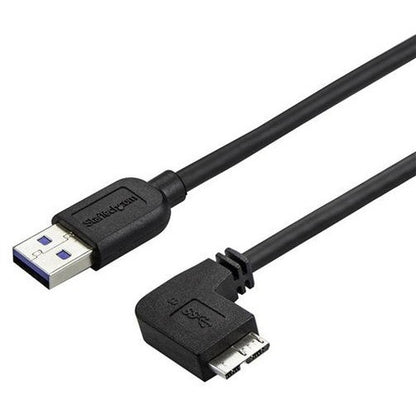 Câble micro USB 3.0 fin StarTech.com de 0,5 m (20 po) - M/M - USB 3.0 A vers micro USB à angle droit - USB 3.1 Gen 1 (5 Gbit/s) USB3AU50CMRS
