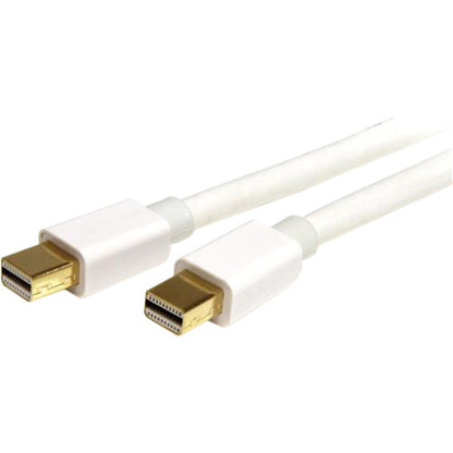 StarTech.com Câble Mini DisplayPort 3 m, vidéo 4K x 2K Ultra HD, câble Mini DisplayPort 1.2, câble Mini DP pour moniteur Blanc Cordon mDP MDPMM3MW