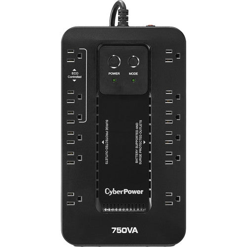 Systèmes d'alimentation sans coupure CyberPower EC750G Ecologic - Capacité : 750 VA / 450 W EC750G