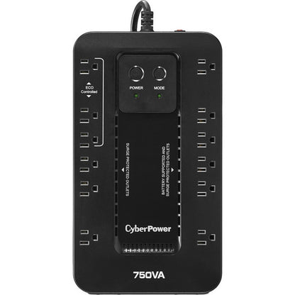 Systèmes d'alimentation sans coupure CyberPower EC750G Ecologic - Capacité : 750 VA / 450 W EC750G