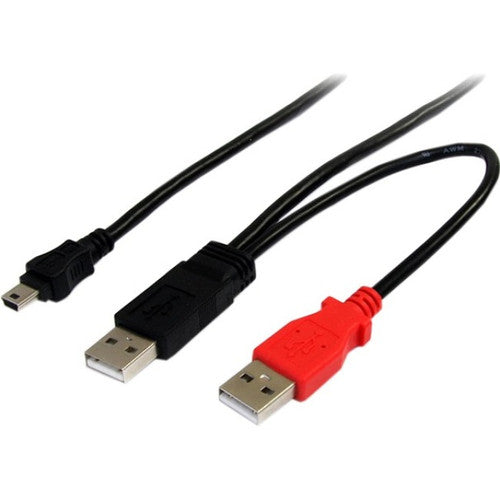 Câble USB en Y de 30 cm pour disque dur externe StarTech.com USB2HABMY1