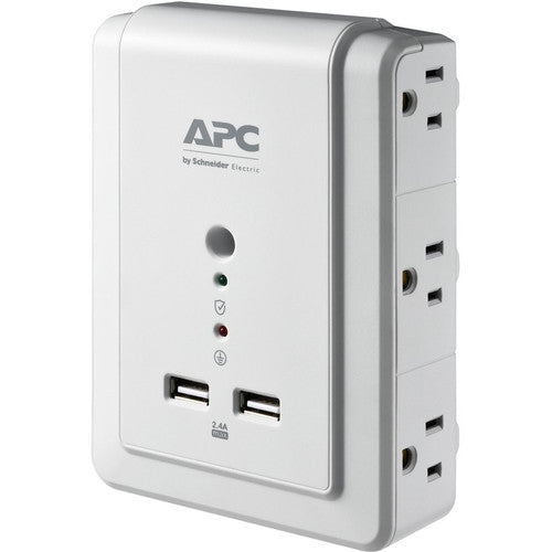 APC by Schneider Electric Essential SurgeArrest Support mural à 6 prises avec USB, 120 V P6WU2