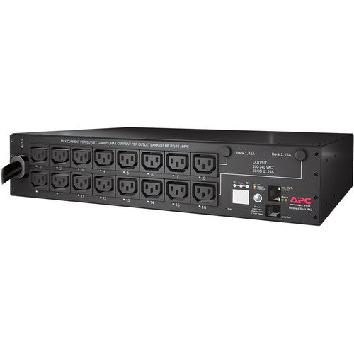 Unité de distribution d'alimentation en rack APC by Schneider Electric, commutée, 2U, 30 A, 208 V, (16) C13 AP7911B
