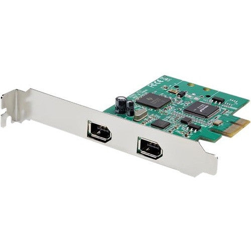 StarTech.com Carte PCI Express FireWire 2 ports 1394a - Chipset TI TSB82AA2 - Plug-and-Play - Adaptateur PCIe FireWire (PEX1394A2V2) PEX1394A2V2