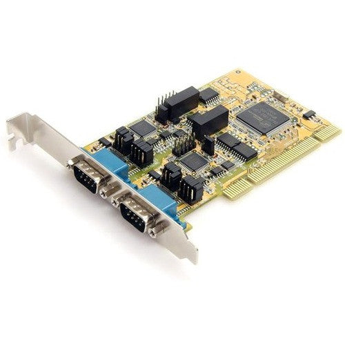 Adaptateur série PCI StarTech.com à 2 ports RS232/422/485 avec protection ESD PCI2S232485I