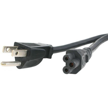 StarTech.com Câble d'alimentation pour ordinateur portable de 3 m (10 pi), NEMA 5-15P vers C5 (trèfle), 10 A 125 V, 18 AWG, cordon de remplacement pour ordinateur portable, câble Power Brick PXT101NB3S10
