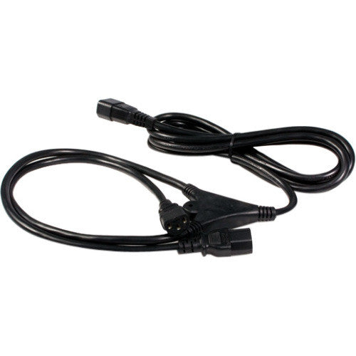 StarTech.com Câble d'extension d'alimentation 3 m, répartiteur C14 vers 2 x C13, 13 A 250 V, 16 AWG, rallonge de cordon d'alimentation pour ordinateur, câble d'extension d'alimentation PXT100Y