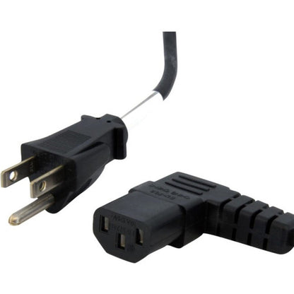 StarTech.com Câble d'alimentation pour ordinateur de 3 m (10 pi), NEMA 5-15P vers C13 à angle droit, 10 A 125 V, 18 AWG, cordon d'alimentation secteur de remplacement, câble d'alimentation pour moniteur PXT101L10