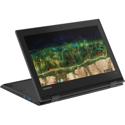 Lenovo 500e Chromebook 2e génération 81MC0023US Chromebook 2 en 1 tactile 11,6" - HD - 1366 x 768 - Intel Celeron N4120 Quad-core (4 cœurs) 1,10 GHz - 8 Go de RAM - 64 Go de mémoire flash - Noir 81MC0023US