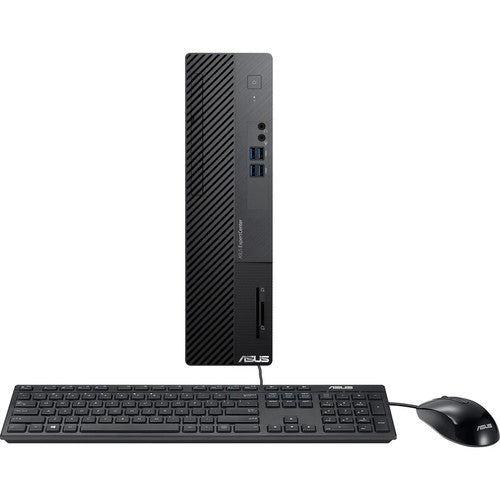 Asus ExpertCenter D7 D500SA-Q31SP Desktop Computer - Intel Core i3 10th Gen i3-10100 Quad-core (4 Core) 3.60 GHz - 8 GB RAM DDR4 SDRAM - 256 GB M.2 PCI Express NVMe SSD - Small Form Factor - Black D500SA-Q31SP