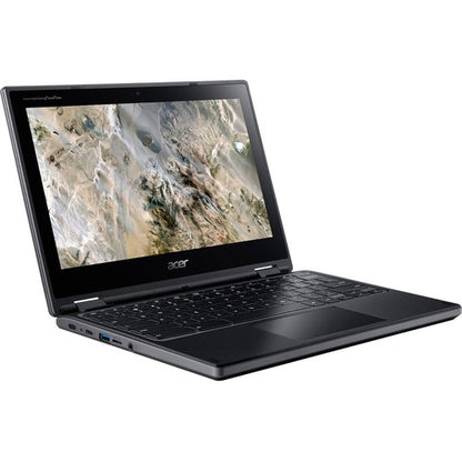 Acer R721T R721T-48A0 Chromebook 2 en 1 tactile 11,6" - HD - 1366 x 768 - AMD A-Series 7e génération A4-9120C Dual-core (2 cœurs) 1,60 GHz - 4 Go de RAM - 32 Go de mémoire flash - Noir schiste NX.HBRAA.002