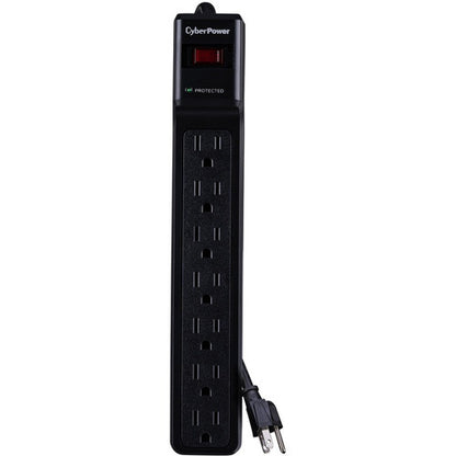 Parasurtenseur CyberPower CSB706 Essential à 7 prises avec 1 500 joules et cordon de 6 pieds - Boîtes marron unies CSB706