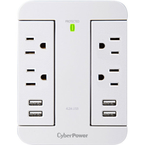 Parasurtenseur/protecteur de surtension CyberPower Home Office à 4 prises P4WSU