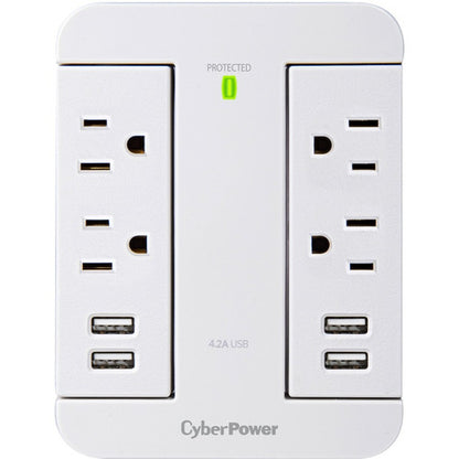 Parasurtenseur/protecteur de surtension CyberPower Home Office à 4 prises P4WSU
