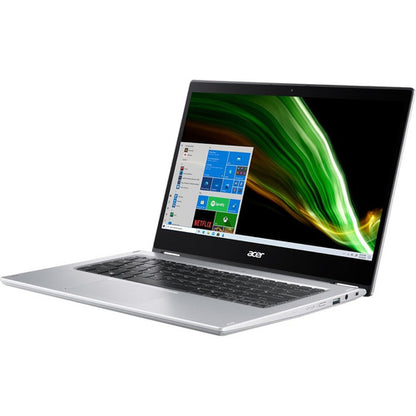 Acer Spin 1 SP114-31 SP114-31-C211 Ordinateur portable 2 en 1 à écran tactile 14" - HD - 1366 x 768 - Intel Celeron N4500 Dual-core (2 cœurs) 1,10 GHz - 4 Go de RAM - 128 Go de mémoire flash - Argent pur NX.ABWAA.004