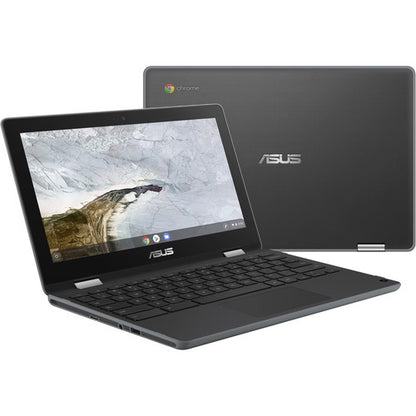 Asus Chromebook Flip C214 C214MA-C1RS-CA Chromebook 2 en 1 robuste avec écran tactile 11,6" - HD - 1366 x 768 - Intel Celeron N4020 Dual-core (2 cœurs) 1,10 GHz - 4 Go de RAM - 64 Go de mémoire flash - Gris foncé C214MA-C1RS-CA