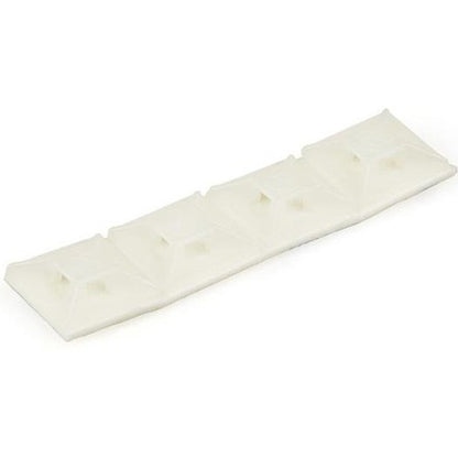 StarTech.com Lot de 100 supports de serre-câbles avec ruban adhésif pour attaches de 3,2 mm de large - Supports de serre-câbles en nylon/plastique - 94V-2 Fire &amp; UL CBMCTM1