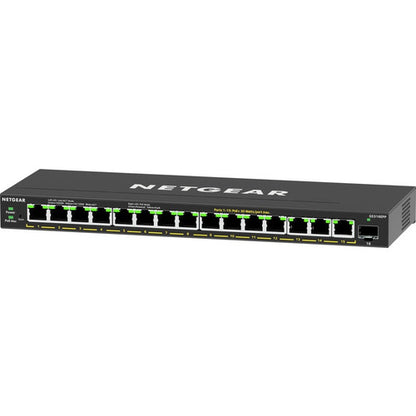 Commutateur Gigabit Ethernet Plus PoE+ haute puissance 16 ports Netgear (231 W) avec 1 port SFP GS316EPP-100NAS