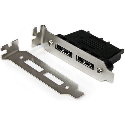 StarTech.com Adaptateur de plaque SATA vers eSATA à 2 ports à profil bas - F/M ESATAPLT2LPM
