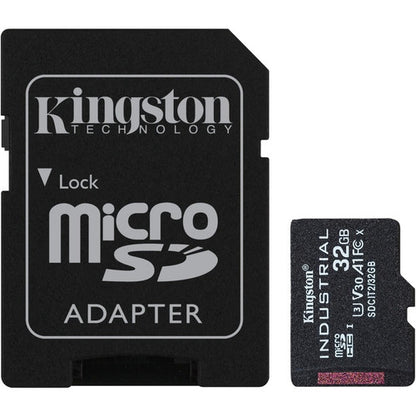 Carte microSDHC SDCIT2/32 Go Kingston Industrial Classe 10/UHS-I (U3) V30 32 Go